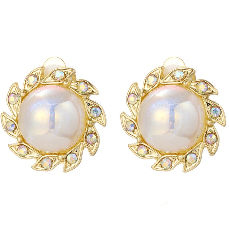 TBD0603375312.jpg Pendientes Barrocos Perla Clip De Oreja Mujer Sin Piercing De Oreja, E2209-12 Colorful Pearl - Imagen 1