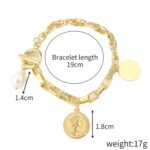Pulsera de perlas estilo bohemio para mujer, S2203-17 - Imagen 2