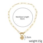 Collar en capas con colgante de ojos de ángel, modelo:, N2106-20 Love Eyes - Imagen 2