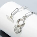 Collar en capas con colgante de ojos de ángel, modelo:, N2106-20 Silver Love Eyes - Imagen 3