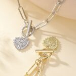 Collar en capas con colgante de ojos de ángel, modelo:, N2106-20 Silver Love Eyes - Imagen 5