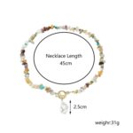 Collar Boho Colorido con Piedras Naturales Rotas, Modelo:, N2206-10 Multi-color Stone - Imagen 2
