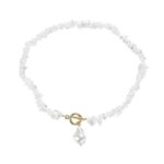 Collar Boho Colorido con Piedras Naturales Rotas, Modelo:, N2206-11 Transparent Stone