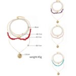Collar Boho Colorido con Piedras Naturales Rotas, Modelo:, N2105-17 Purple Stone - Imagen 2