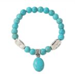Pulsera de cuentas de mujer turquesa estilo étnico encanto joyería, S2203-13 Turquoise Pendant