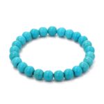 Pulsera de cuentas de mujer turquesa estilo étnico encanto joyería, S2303-1