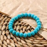 Pulsera de cuentas de mujer turquesa estilo étnico encanto joyería, S2303-1 - Imagen 4