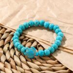 Pulsera de cuentas de mujer turquesa estilo étnico encanto joyería, S2303-2 Turtles - Imagen 5