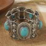 Pulsera de cuentas de mujer turquesa estilo étnico encanto joyería, S2203-11 - Imagen 3