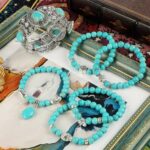 Pulsera de cuentas de mujer turquesa estilo étnico encanto joyería, S2203-11 - Imagen 5