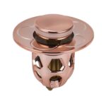 005, 2 uds., lavabo que rebota, desodorante tipo empuje, tapón de drenaje, accesorios para lavabo, Rose Gold