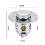 005, 2 uds., lavabo que rebota, desodorante tipo empuje, tapón de drenaje, accesorios para lavabo, Rose Gold - Imagen 3