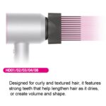 Para secador de pelo Dyson, peine de dientes anchos, boquilla alisadora, herramienta para peinar el cabello - Imagen 5