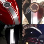5 uds., 50cm, cubierta de tanque de combustible DIY, pegatina reflectante para coche y motocicleta - Imagen 3