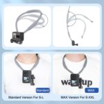 Para GoPro11 / 9 / Action 3 TELESIN TE-HNB-001 Collar de disparo de cámara de acción con soporte de cabestro magnético, estilo:, TE-HNB-001 MAX Version - Imagen 2
