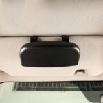 Caja de gafas de coche multifuncional Car Sunshine Board Tickets Abrazadera de gafas, Back Double Snap Black