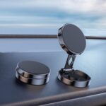 Coche de posicionamiento multiángulo, soporte de succión magnético circular plegable para coche