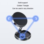 Coche de posicionamiento multiángulo, soporte de succión magnético circular plegable para coche - Imagen 3