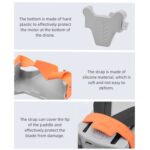 Para DJI Mini 3/Mini 3 Pro BRDRC Hélice Estabilizador Soporte Fijador de hoja Base de montaje, For DJI Mini 3/Mini 3 Pro (Orange) - Imagen 6
