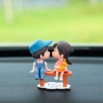 2 uds adorno de coche adorno encantador beso pareja muñeca, color:, Stool Blue Couple