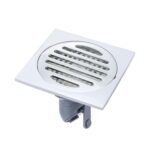 Drenaje de piso de acero inoxidable galvanizado engrosado VP403, Chrome Plated With ABS Straight Row