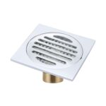 Drenaje de piso de acero inoxidable galvanizado engrosado VP403, Chrome Plated With Copper Self-sealing Core