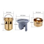 Drenaje de piso de acero inoxidable galvanizado engrosado VP403, Chrome Plated With 5.5 Anti-odor Copper Core - Imagen 2