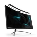 Lámpara colgante de pantalla curva para computadora portátil Luz de escritorio para computadora, Curved Without RGB Backlight