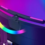 Lámpara colgante de pantalla curva para computadora portátil Luz de escritorio para computadora, Curved With RGB Backlight - Imagen 3