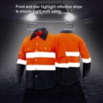 Monos de ropa reflectante de manga larga de algodón puro Ropa de trabajo, XXL - Imagen 3