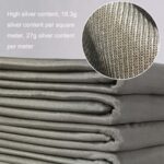 ZDY-1 Fibra de plata esterlina tejida Ion de plata Tela antirradiación suave Máscara antibacteriana Tela elástica, tamaño: 1 metro cuadrado - Imagen 3