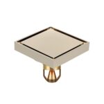 Drenaje de piso antiolor de gran desplazamiento para baño, estilo:, K8011 Gold+Magnetic Suspension