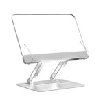 Aleación de aluminio + estante de lectura de acrílico, soporte elevable de escritorio para Tablet PC, Sepc:, B Type