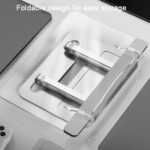 Aleación de aluminio + estante de lectura de acrílico, soporte elevable de escritorio para Tablet PC, Sepc:, C Type - Imagen 4