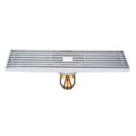 Desagüe de piso de tira de cobre completo extendido de 8x30 cm, estilo:, K8034 Chrome Plated+Magnetic Suspension