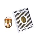 Drenaje de piso a prueba de olores de cobre completo, estilo:, K7004 Chrome Plated Dual Use+Magnetic Suspension