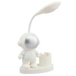 T509 Astronaut Pen Holder Lámpara de escritorio con función de sacapuntas, T509 White