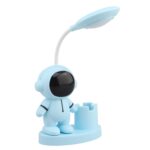 T509 Astronaut Pen Holder Lámpara de escritorio con función de sacapuntas, T509 Blue