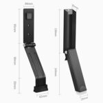 Pedal de tope de puerta magnético para abrir y cerrar la puerta para la parte inferior de la puerta, Magnetic Door Stopper White - Imagen 3