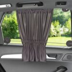 Sombrilla de aislamiento térmico opaca de privacidad para ventana lateral de coche, 27x65x50 cm(Black)