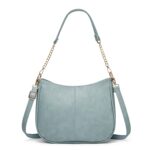 270 Bolso bandolera con cadena de un solo hombro de gran capacidad Bolso ajustable de cuero para axilas