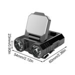 HW-888 XPE + 2835 LED Multi-fuente de luz Inducción Clip de faro en la luz del sombrero, HW-888 Hat Light - Imagen 2