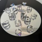 Joyería de cadena de anillo vintage de plata esterlina S925, J1322 - Imagen 3