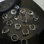 Joyería de cadena de anillo vintage de plata esterlina S925, J2429 - Imagen 2