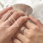 Joyería de cadena de anillo vintage de plata esterlina S925, J1809