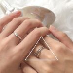 Joyería de cadena de anillo vintage de plata esterlina S925, J2788