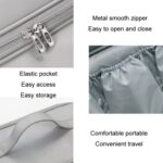 Baona BN-DS006 para Dyson Airwrap Bolsa de almacenamiento de cuero PU multifuncional, BN-DS006 Grey - Imagen 3