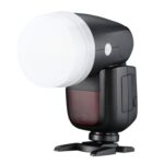 Cabezal de luz redondo Universal SLR Camera Top Hot Shoe Light Soapbox, para Godox V1/AD100Pro/AD200/AD200Pro, For Godox V1/AD100Pro/AD200/AD200Pro(Yellow) - Imagen 6