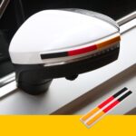 Tiras de goma anticolisión para decoración lateral de puerta de espejo retrovisor de coche