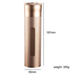 Humidor de metal, humidificador de tubo de cigarro, contenedor de almacenamiento, pantalla de humedad, Humidor Cigar Tube Silver - Imagen 3